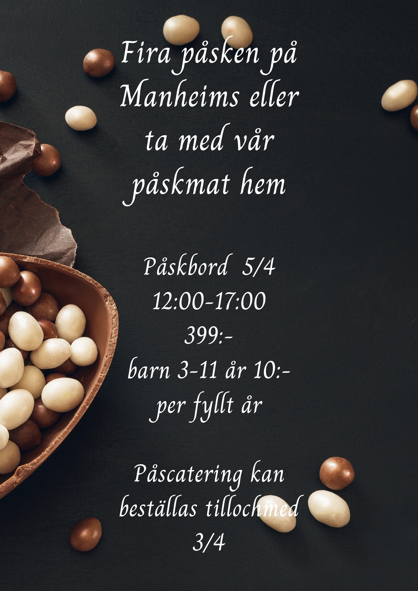 Fira påsken på Manheims eller ta med vår påskmat hem (A4)